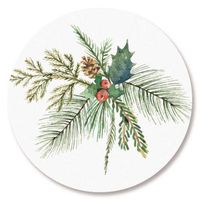 Bringing Home The Tree Christmas Envelope Seals - Set of 72 Holiday Envelope Stickers