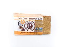 Rickaroons Coconut Energy Bars (Peanut Butter Protein) - Vegan, Gluten Free, Certified Organic, Paleo, 1.6 Ounce (12 Count)