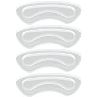 Thick Gel Heel Pads - 4PCS NaCare Shoe Heel Gel Liners Grips to Prevent Back Heel Pain and Improve Loose Shoe Fit, Premium Self-Adhesive, Clear
