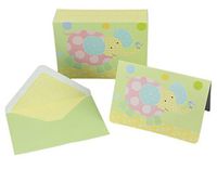 Baby Shower Thank You/Invitation Cards, Envelopes & Keepsake Box “Global Gathering” – 10 Blank Inside Notecards w/ 11 Matching Envelopes – Baby Shower Thank You, Invitation, Stationery Note Cards