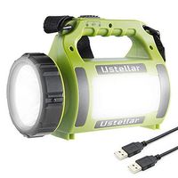 Novostella Rechargeable CREE LED Spotlight, Multi-Functional Camping Lantern, Waterproof LED Searchlight, Hurricane Lantern, High Power Beam Flashlight,2000mAh