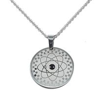 Healing Stainless Steel Necklace for Men Women Radiation Protection Shield Pendant with Balance Energy Power,Negative Ions,Magnetic, Relief Aging Joint Pain Blood Circulation