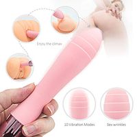 USB Rechargeable Portable Size Finger Vibrantor for Female Couple Interactive Toys 9 Powerful Vibranting Wearable Massage Kit Waterproof G Spots Pleasure Toys for Girlfriend Wife T-Shirt