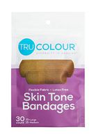 Tru-Colour Skin Tone Bandages: Dark Brown-Black Single Pack (30-Count; Purple Bag)