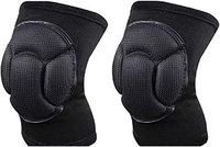 JMsDream Knee Pads, Thick Extra Foam Cushion kneepads Protective Pad for Skating Climbing Outdoor Sports Scrubbing Floors, Gardening, Yoga & Construction Men & Women (Black)