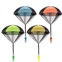 Parachute Toy, Tangle Free Throwing Toy Parachute, Outdoor Children's Flying Toys, No Battery nor Assembly Required (4 Pieces Set)