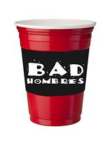 4 Pack of Vinyl Decal Stickers for Disposable Cups/Bad Hombres Trump