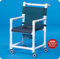 Deluxe Shower Chair Commode - SC718P - SC721P - 41" H x 21" W x 25.25" D