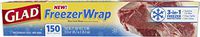 Glad Freezer Wrap, 150 Square Foot Roll