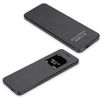 Mini Smart Phone, Unlocked Creative Ultra-Thin Touch Double Sided Tempered Glass Mobile Phone with Burglar Alarm