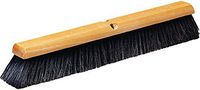 Carlisle 4503003 Flagged Fine Floor Sweep, Blended Horsehair Bristles, 18" Length, 3" Bristle Trim, Black (Pack of 12)