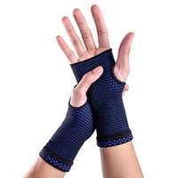Wrist Brace Sleeves (Pair) with Medical Compression for Carpal Tunnel and Wrist Pain Relief Treatment,Night Wrist Sleep Support Brace for Men and Women (Blue, Medium)