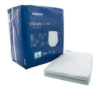 McKesson Ultra Adult Incontinent Brief, Tab Closure Large Disposable Heavy Absorbency, Case of 72