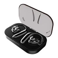 AMINY Utwo Bluetooth Headphone Wireless Earbuds 5.0 Sweatproof Sport Wireless Earbuds Hook Running Music Headsets Built-in Mic Noise Cancelling Bluetooth Earpiece Compatible iPhone/Samsung/Andriod