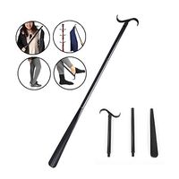 Fanwer 3-in-1 Multifunction Long Handled Tool Adjustable Extended Shoe Horn,Dressing Aids and Sock Remover for Seniors, Elderly, Disabled（Up to 33.5 inches）