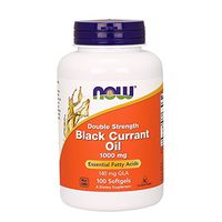 Now Foods Double Strength Black Currant Oil Dietary Supplement, 1000 mg, 100 Softgels
