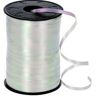 HiArt Iridescent Curling Ribbon, 3/16" by 500 yd, White