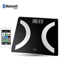 WiTscale S220 Body Fat Bluetooth Smart High Precision Digital Bathroom Scale with Large Backlit Display and Step-On Technology for iPhone8 with Seamless Data exporting to Apple HealthKit