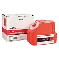 Trustmedical Sharps Retrieval Program Containers, 1 Gal, Red (TMDSC1G424A1G)