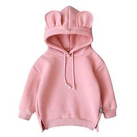 EnjoCho Autumn Winter Children Hooded Sweatshirts Boys Girs Cute Baby Cartoon 3D Ear Hooded 3M-3Years Kids Clothes Girls Coats Baby Casual Sweatshirt (Age:6-12 Months, Pink)