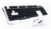 UniFire V60 Waterproof 2.4G Wireless Gaming Keyboard with Mouse DPI Control For DESKTOP PC Laptop Wireless Keyboard Mouse Combos (white)