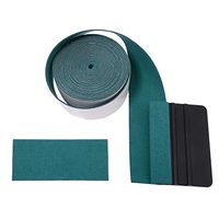 FOSHIO Micro Fiber Felt for Squeegee Edge Wrapping 5 Meters Length - Dark Green Suede Felt to Cover The Edges of Hard Card Squeegees