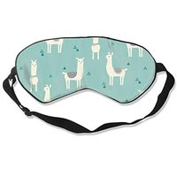 COLOMAKE Great Gift - Soft Silk Llama Animal Cartoon Sleep Mask Best Sleeping Mask Eye Mask Eye Cover for Travel Nap Meditation Blindfold with Adjustable Strap for Men Women