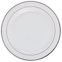 First Impressions Disposable White Plastic Plate -10 1/4"Dia