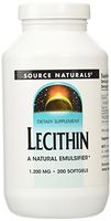 Source Naturals Lecithin 1200 mg, A Natural Emulsifier - 200 Softgels