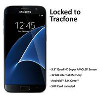 ($50 eGift Card Promotion) TracFone Samsung Galaxy S7 4G LTE Prepaid Smartphone (Locked) - Black - 32GB - Sim Card Included - CDMA