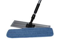 Nine Forty Microfiber Wet Dry Dust Mop Head for Hardwood Floor Set | Handle | 24 Inch Flat Pad Broom