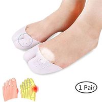 Gel Toe Separators and Metatarsal Pads for Women and Men for Relaxing Toes Yoga, Walking and Dancing, Instant Therapeutic Bunion Relief, Toe Alignment (Color : White)