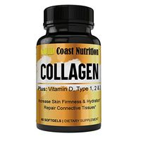 Collagen Type 1, 2 & 3 Advanced Skin Care, Hair + Nails Support, Bone & Joints Pure Collagen Fast Acting No Fillers No Binders Non-GMO