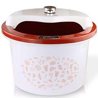 Thickened Non-Electric Constant Temperature Foot Bath Barrel, Round Safe Heated Foot Tub with Lid and Thermostat,Unique Foot Bath Massager