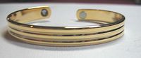 Magnetic Therapy Bracelet Goldtone
