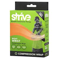 Strive Right Wrist Compression Wrap | Joint Pain Relief and Muscle Recovery for Sports and More | For Men or Women | Reusable | Made in the USA