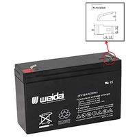 New 6V 12Ah SLA Battery WB6120F2 Replaces UB6120, PS6100, WKA6-12F2 USA
