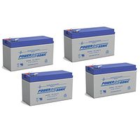 PS-1290 12 Volt 9 Amp Hour Rechargeable SLA Battery - PACK OF 4