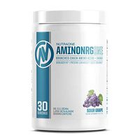 AminoNRGOne BCAA Powder Supplement with Caffeine by NutraOne – Branched Chain Amino Acids to Help Fuel and Recover (Sour Grape- 30 Servings)
