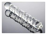 Carinloing Natural Ultra-Smooth Big Ended Sided Crystal Skin Friendly Clear Glass Stick for Women