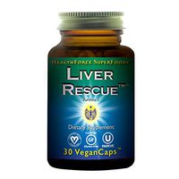 HealthForce SuperFoods Liver Rescue - 30 Count (Pack of 1) Vegan Capsules - All Natural Liver Detoxifier & Regenerator Supplement with Milk Thistle & Dandelion Root - Gluten Free - 15 Servings