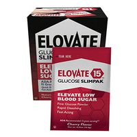 Elovate Glucose Powder Packets - Elevate Low Blood Sugar Glucose Slimpaks Cherry Flavor (60 Pack)