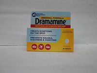 Dramamine Original Formula Fast Acting Motion Sickness Relief Tablets - 36 Ct (Pack of 2)