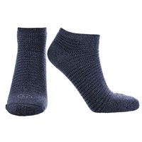 Doctor's Choice Men's Diabetic & Neuropathy Socks, No Show, Non-Binding with Aloe, Antimicrobial, Ventilation, and Seamless Toe, Single Pair, Navy, Mens Large: Shoe Size 8-12