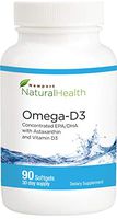Omega-D3 With Astaxanthin: Better Than Fish Oil, Epa And Dha, Natural Anti-inflammatory, Heart Health, Antioxidant, Astaxanthin, Vitamin D3 1000 iu, Sunshine Vitamin. 90 Softgels (30-day Supply)