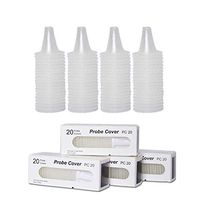 80 Pcs Disposable Probe Covers, Ear Thermometer Covers Lens Filters - Probe Covers Refill Caps for All Braun ThermoScan Models and Other Types of Digital Thermometers Disposable Covers
