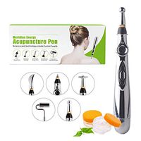 Acupuncture Pen Pain Relief,FOHYLOY Electric Meridian Energy Body Heal Massager Therapy Instrument (Pen)