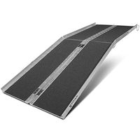 Incredibly Convenient, Sturdy and Safe, Corrosion-Resistant Aluminum, Wheelchair Ramp, Portable Solid Surface Scooter Access, Multifold, 7’