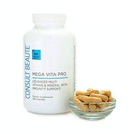 Consult Beaute Mega Vita Pro Advanced Multi Vitamin & Mineral with Immunity Support 180 Capsules 90 Day