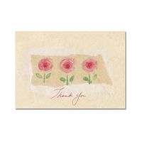 Le Jardin Roses Thank You Note Cards and Envelopes - Quantity of 24